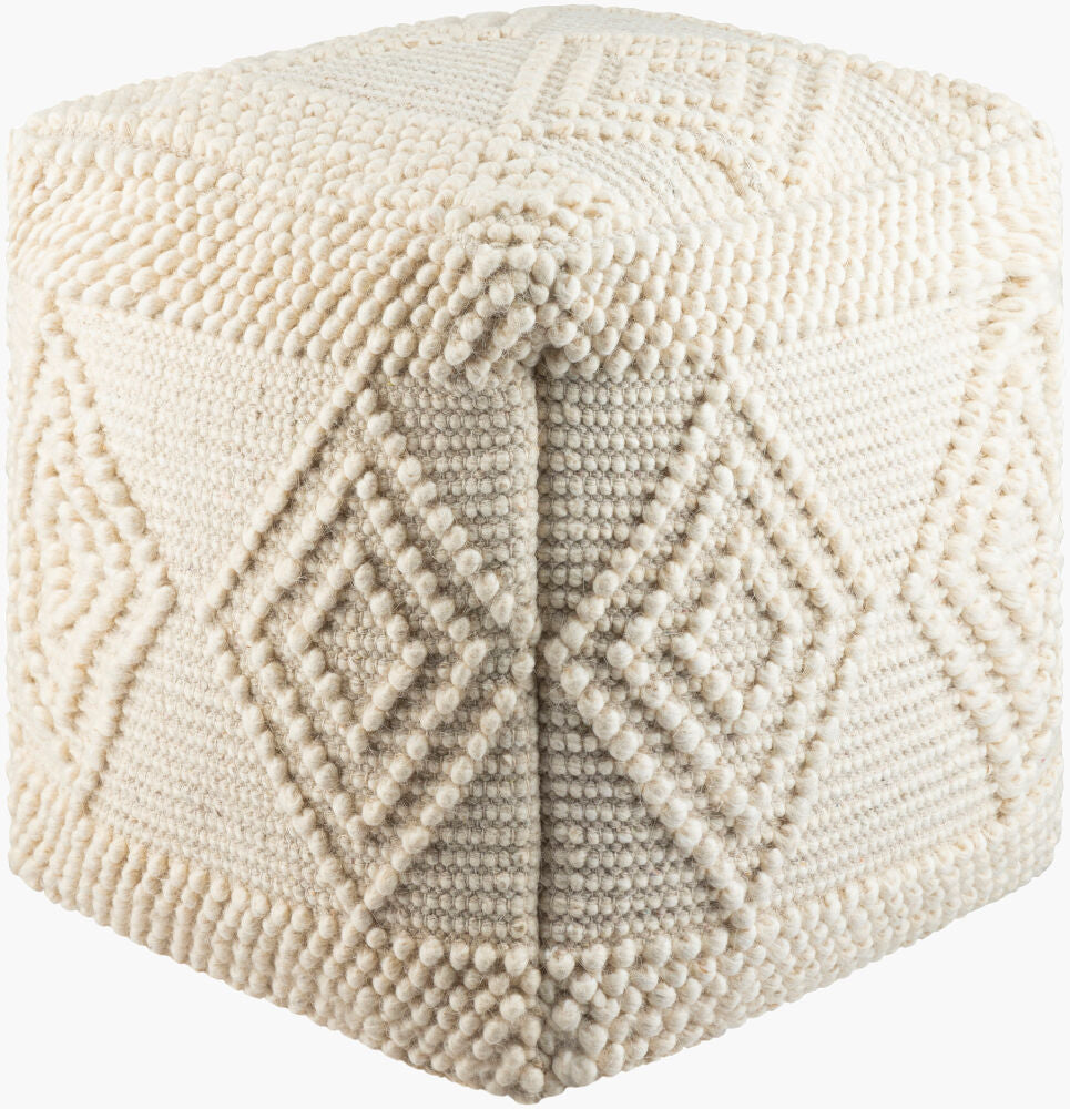 Hygge Pouf — Black/White
