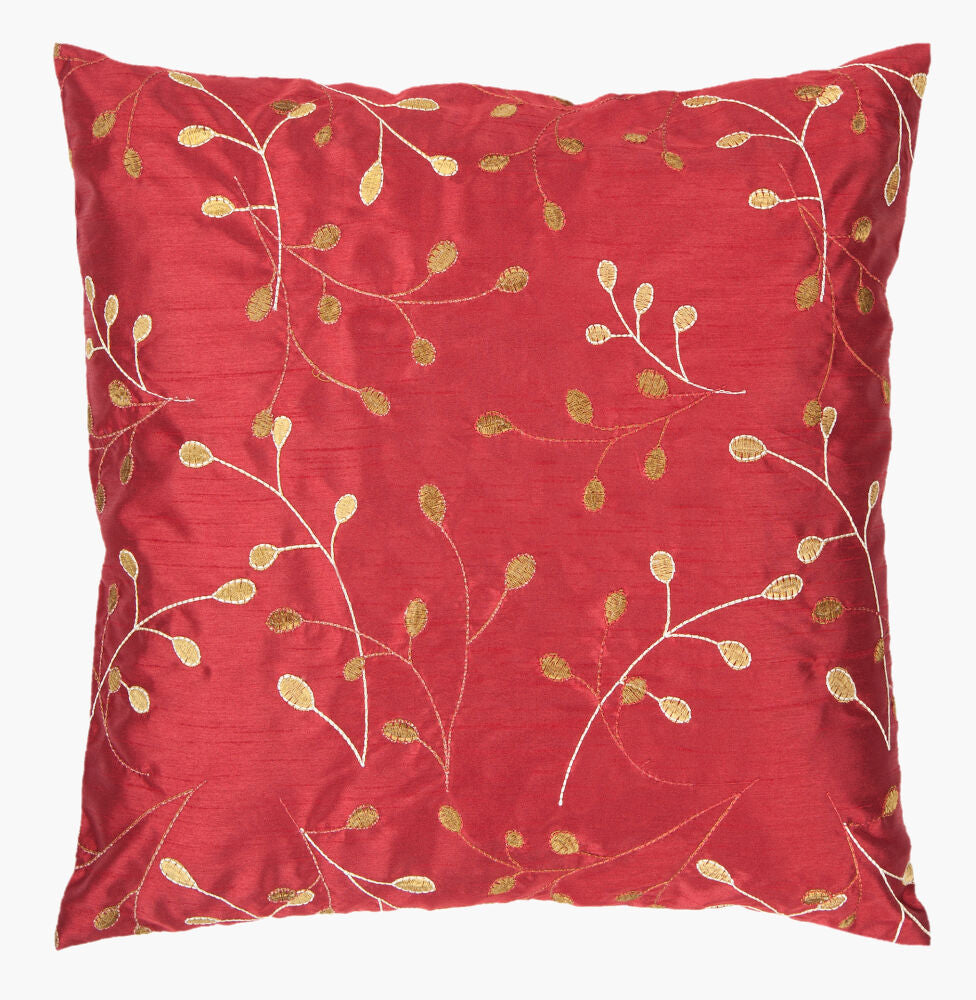 Blossom II Accent Pillow — Cream/Medium Brown
