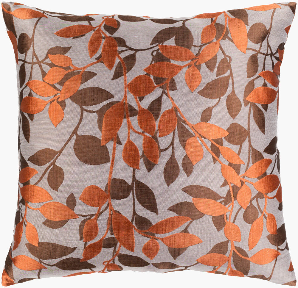 Wind Chime Accent Pillow — Camel/Dark Brown