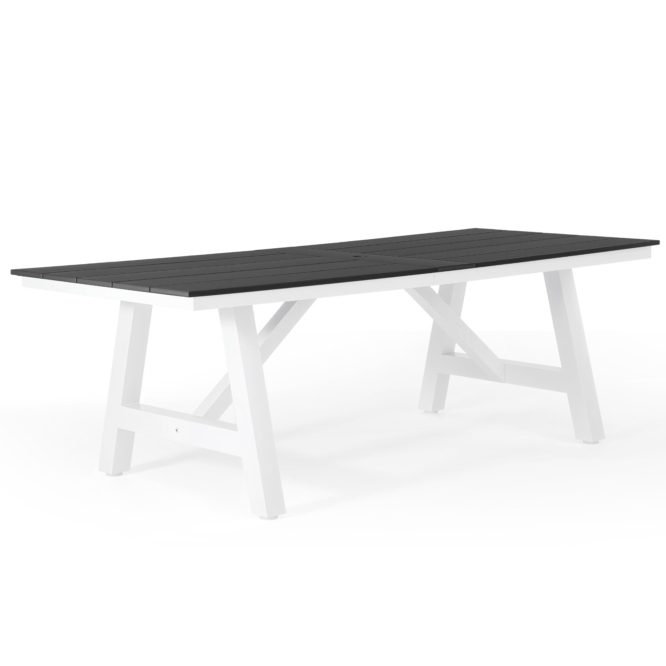 Vista 90" x 39" Rectangular Dining Table Gray Seahawk Designs Patio Dining Tables