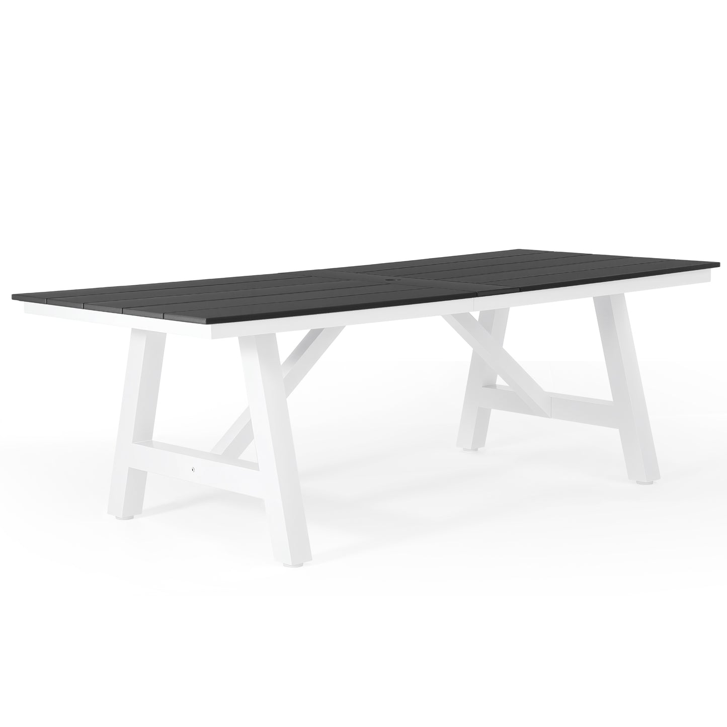 Vista 90" x 39" Rectangular Dining Table Gray Seahawk Designs Patio Dining Tables