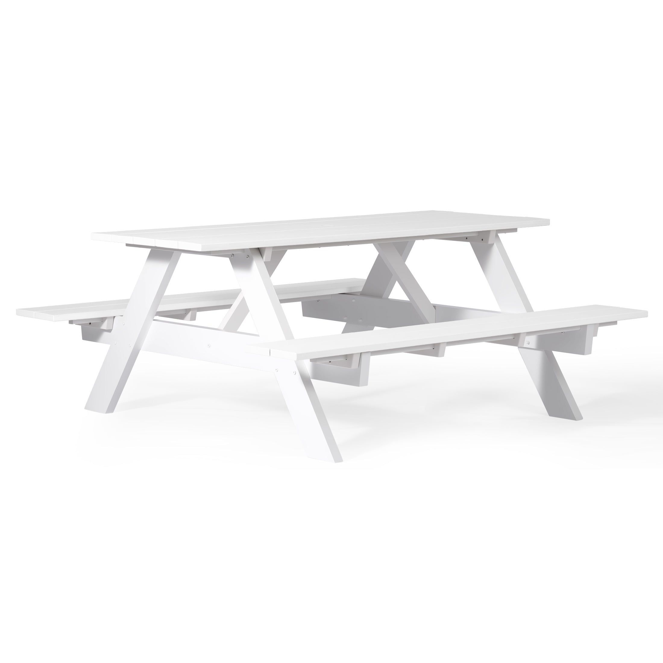 Vista 70" Rectangle Picnic Table White Seahawk Designs Picnic Tables