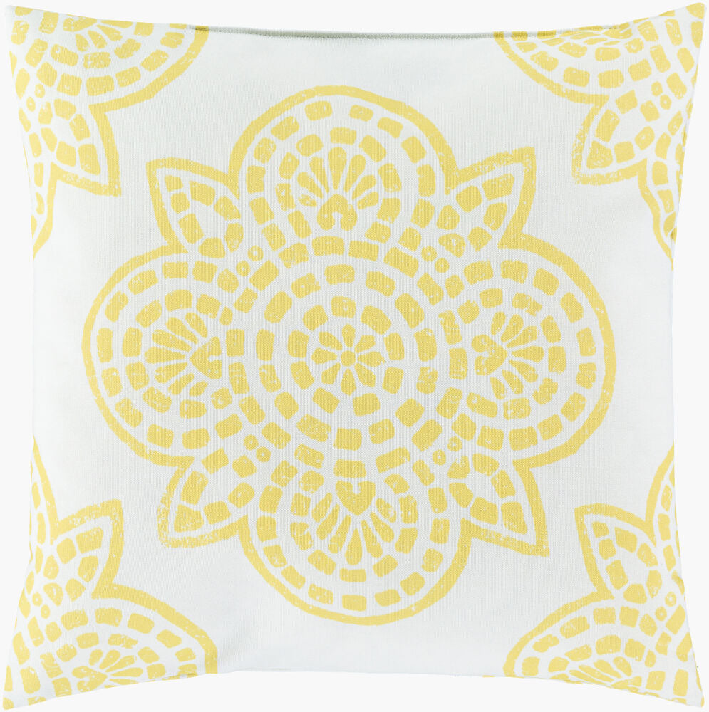 Hemma Accent Pillow — Ivory/Mustard