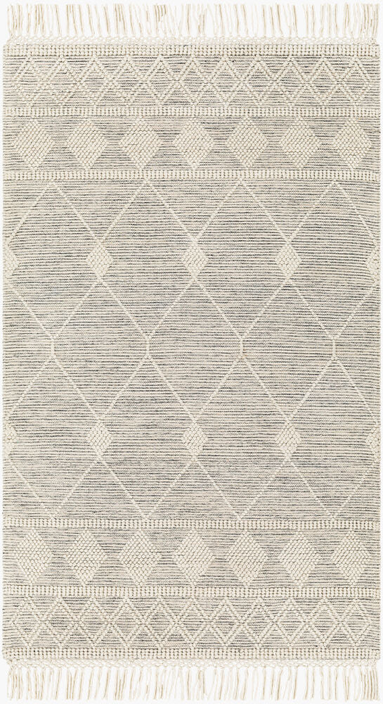 Hemingway Handmade Rug — Black/Ivory