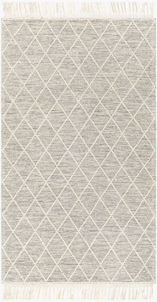 Hemingway Handmade Rug — Black/Ivory
