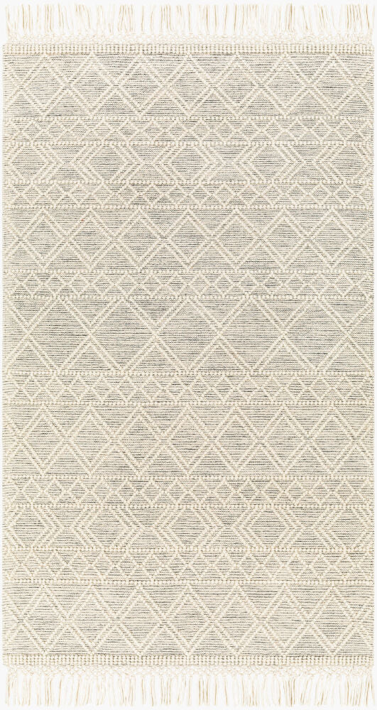 Hemingway Handmade Rug — Black/Ivory