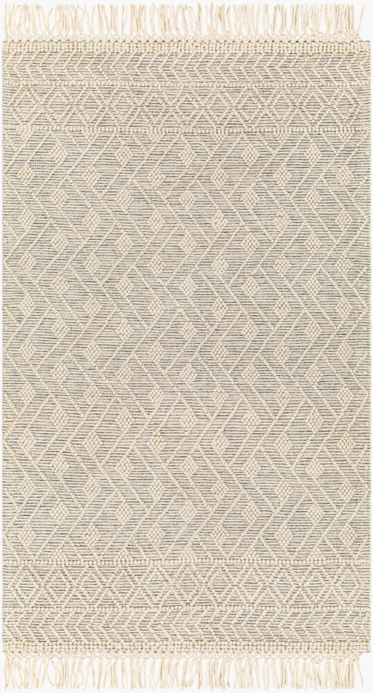 Hemingway Handmade Rug — Black/Ivory