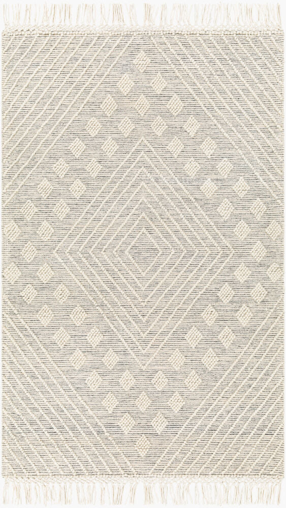 Hemingway Handmade Rug — Black/Ivory