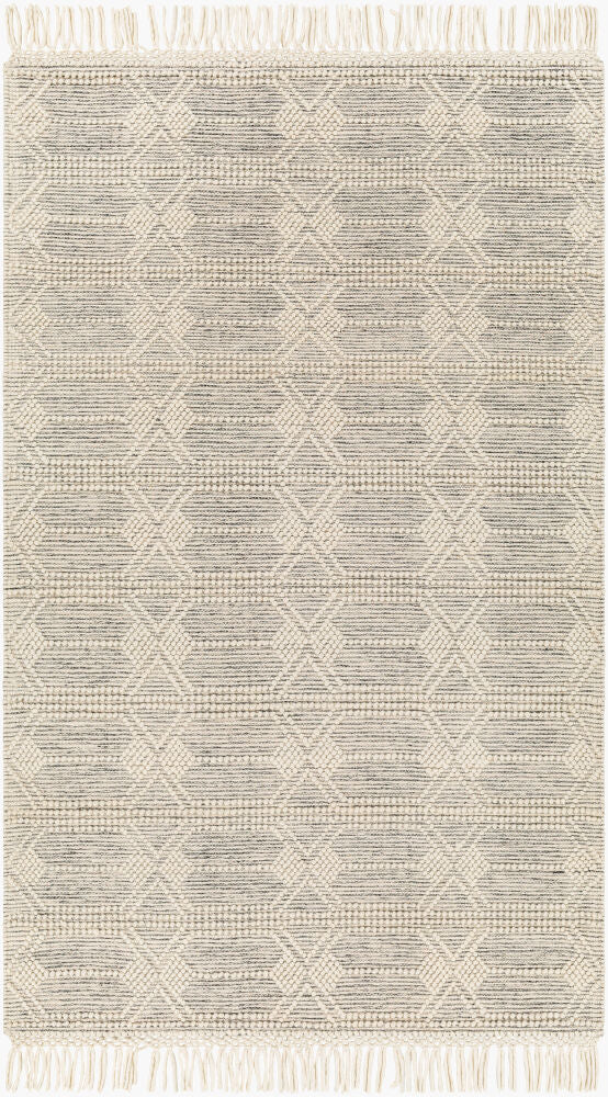 Hemingway Handmade Rug — Black/Ivory