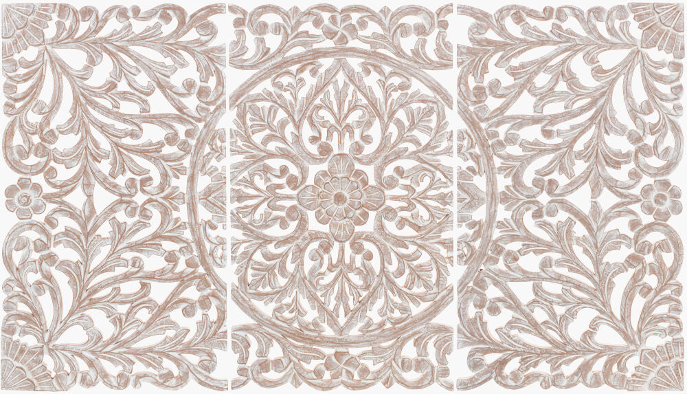 Hampi Dimensional Wall Accent — White