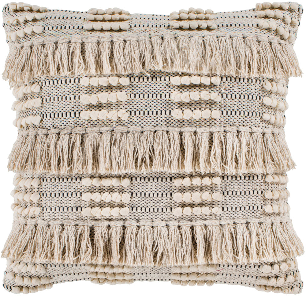 Helena Accent Pillow — Black/Cream