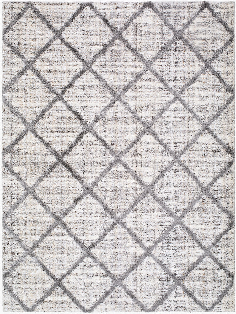Honour Machine Woven Rug — Beige/Black