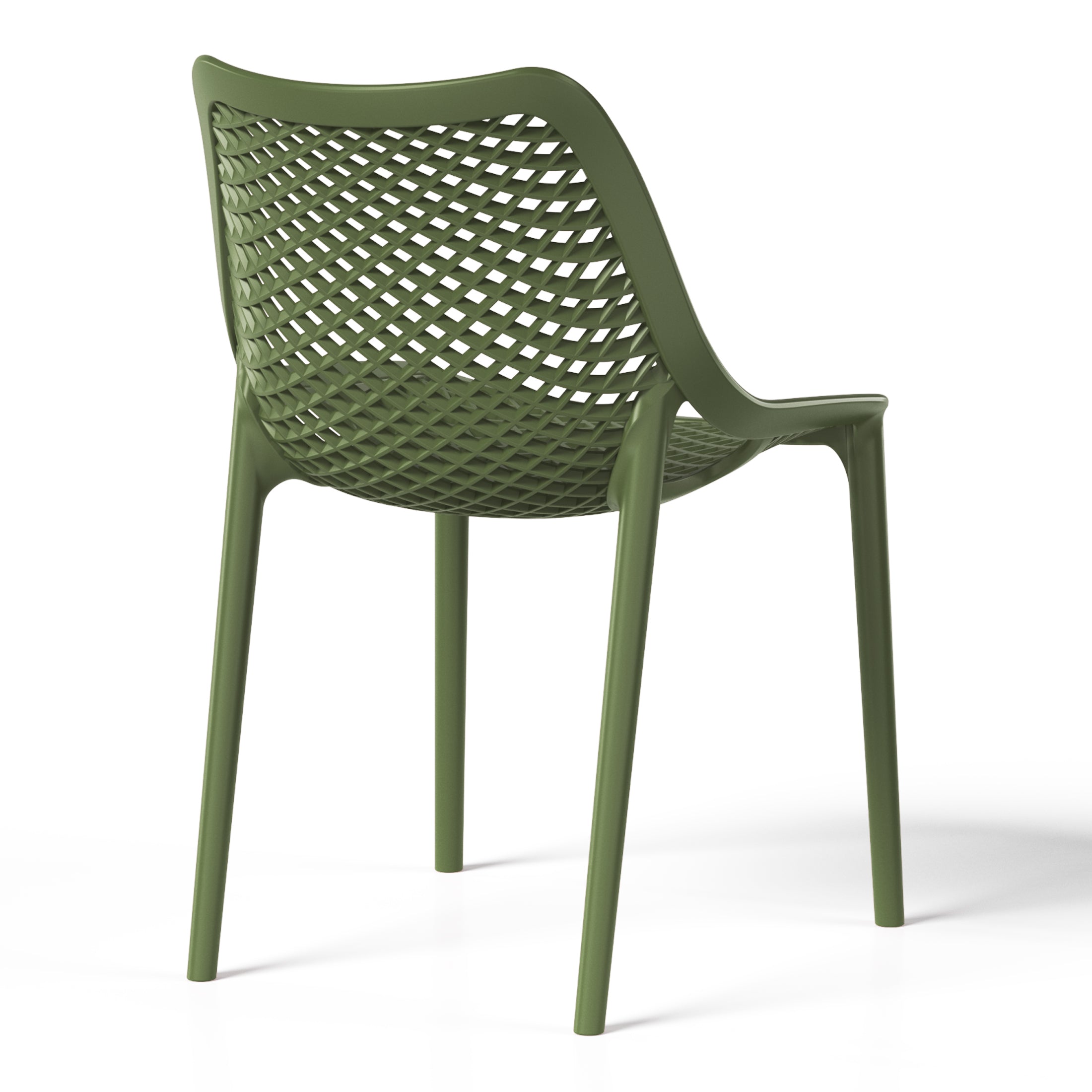 Polyform Stacking Dining Side Chair (Set of 2) Seahawk Designs Patio Dining Chairs