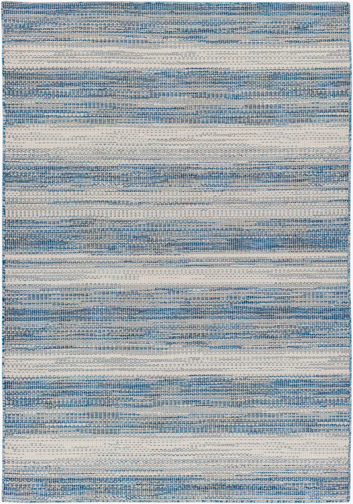 Hampton Machine Woven Rug — Dark Blue/Ivory