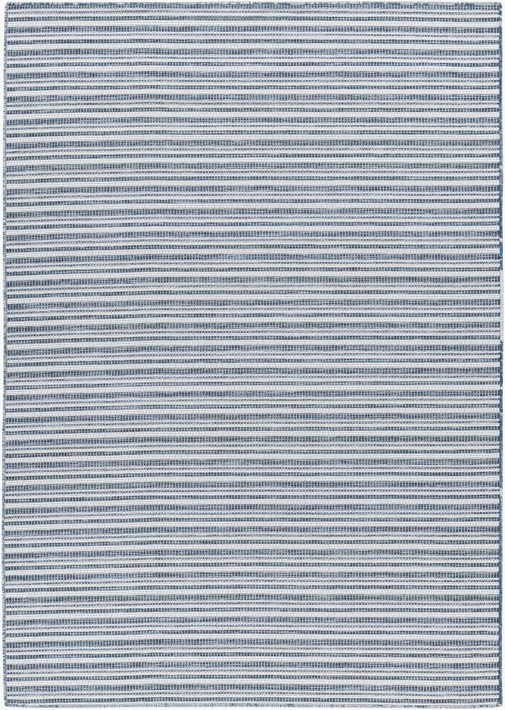 Hampton Machine Woven Rug — Dark Blue/Ivory