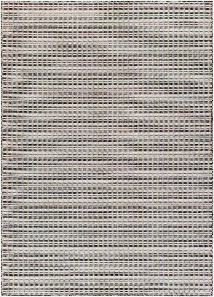 Hampton Machine Woven Rug — Black/Ivory