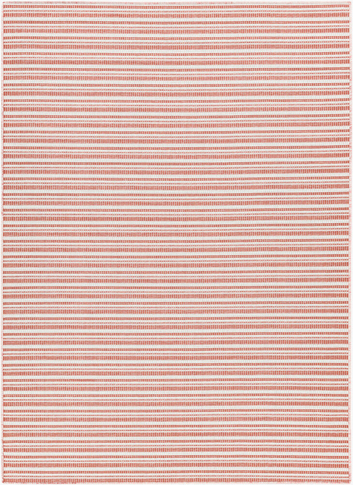 Hampton Machine Woven Rug — Ivory/Red