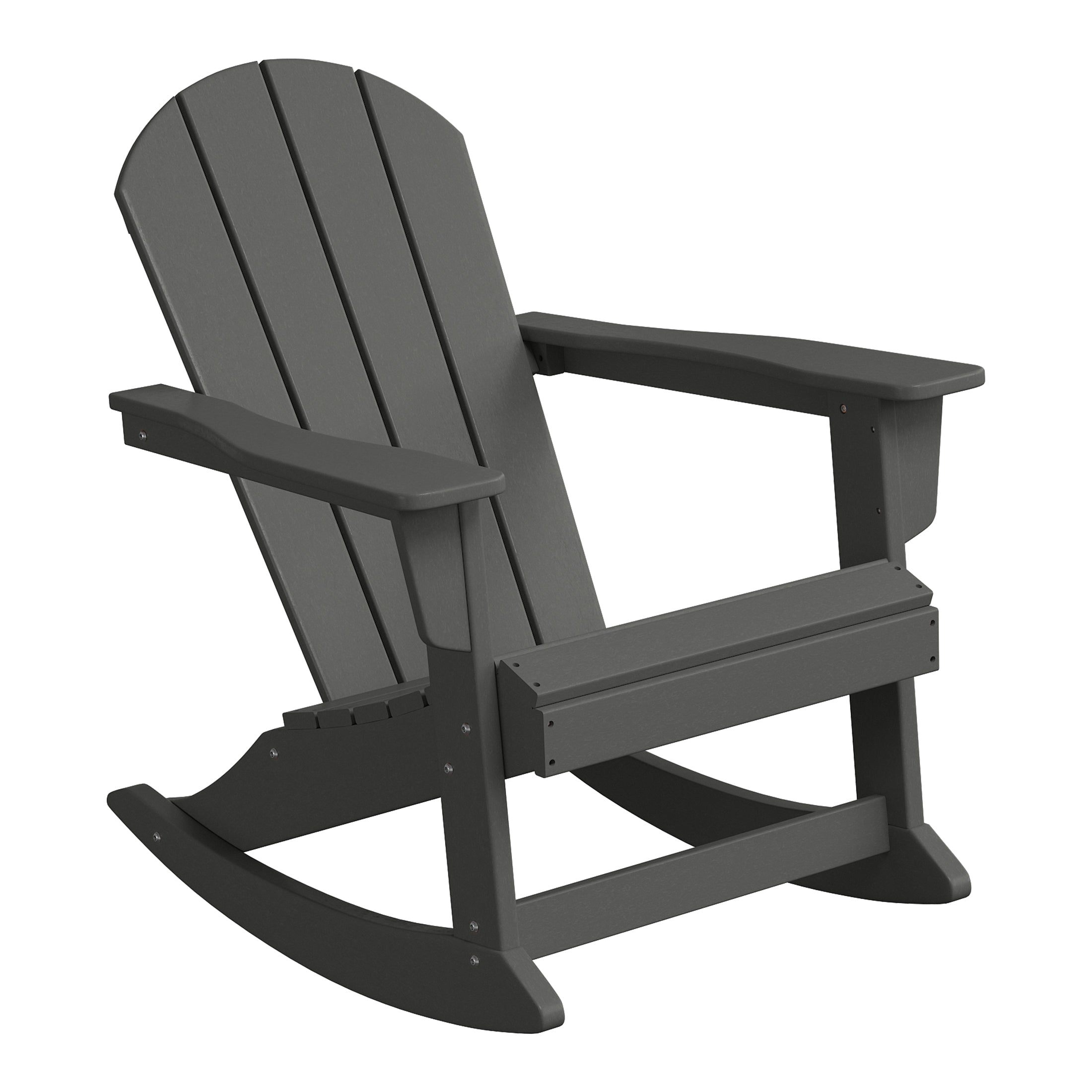 Chatham All-Weather Outdoor Classic Adirondack Rocking Chair Gray Seahawk Designs Patio Rocking Chairs