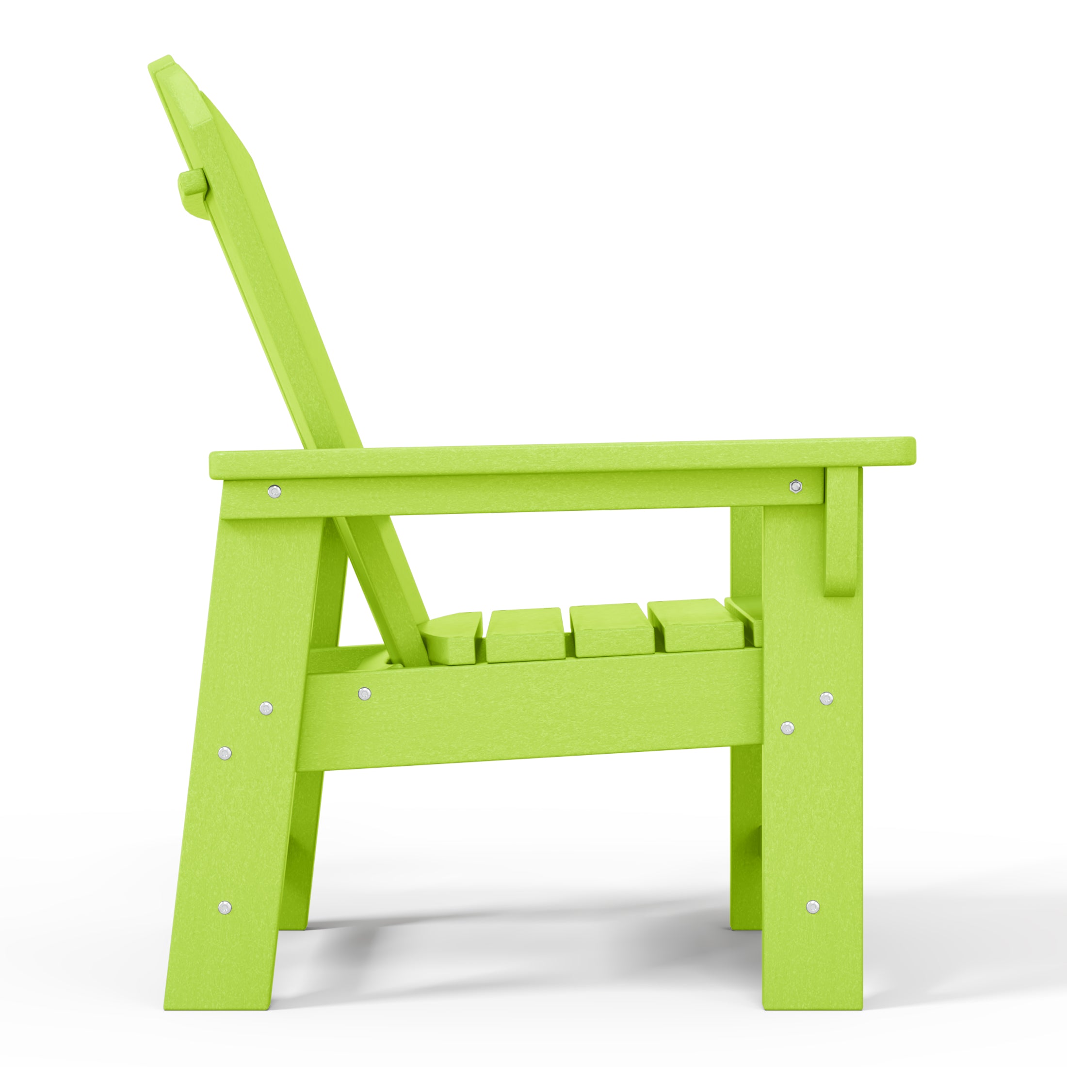 Tiny Terraces Kids' All-Weather Outdoor Poly Adirondack Chair Lime Seahawk Designs Kids Adirondack Chairs