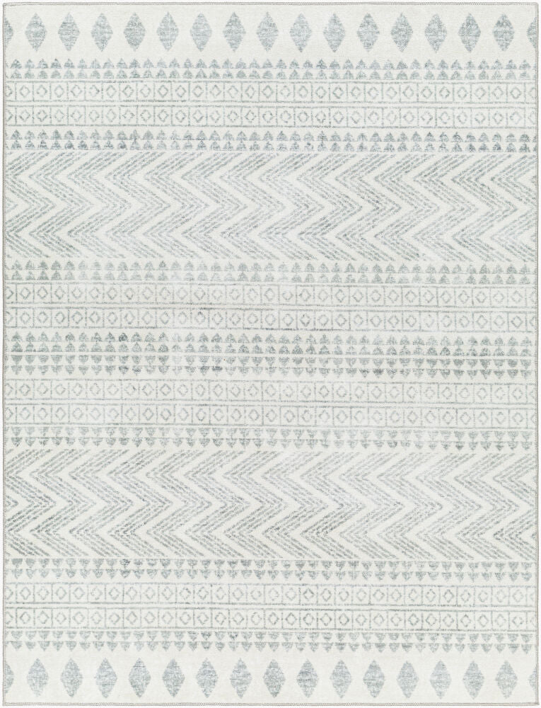 Hera Machine Woven Rug — Beige/Gray