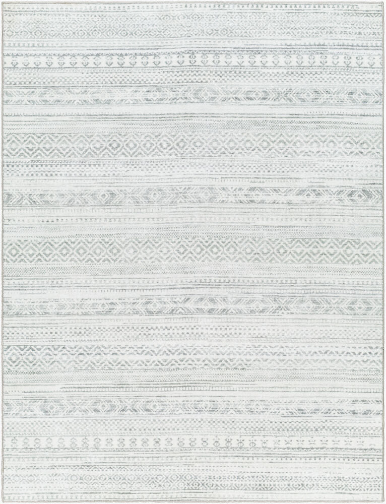 Hera Machine Woven Rug — Gray/Medium Gray