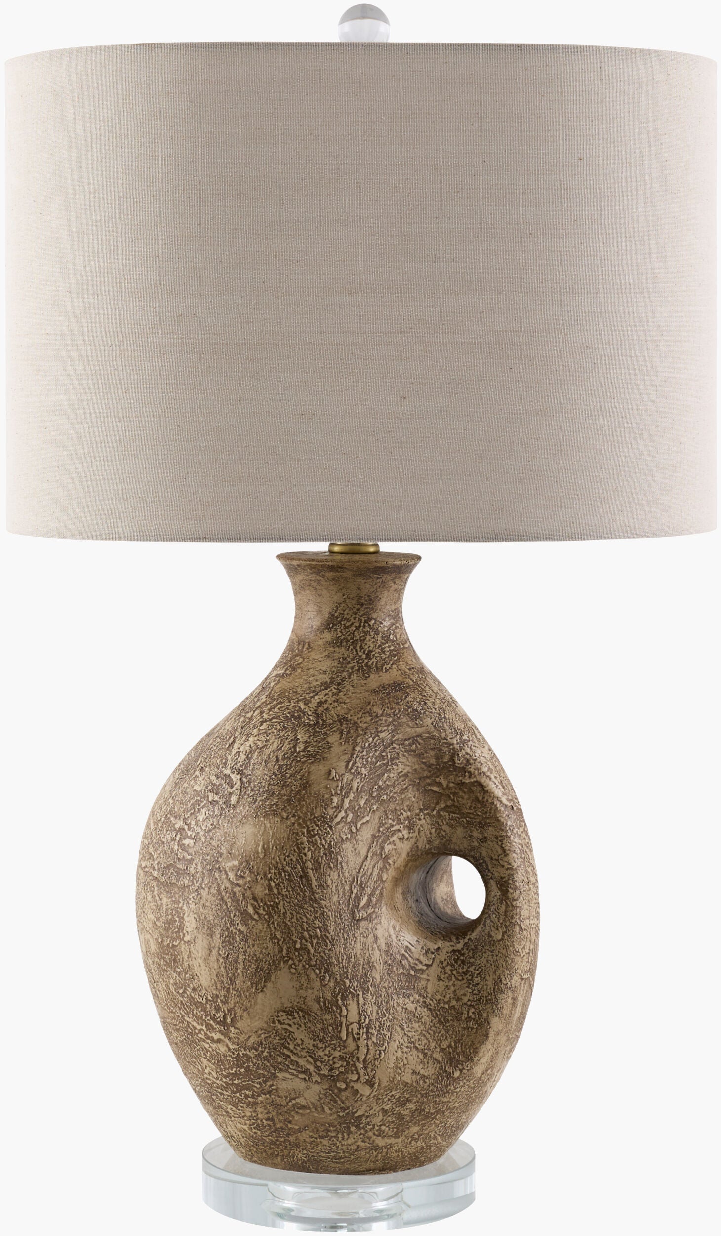 Haria Accent Table Lamp — Brown