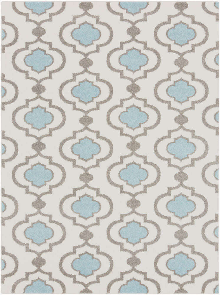 Horizon Machine Woven Rug — Cream/Denim