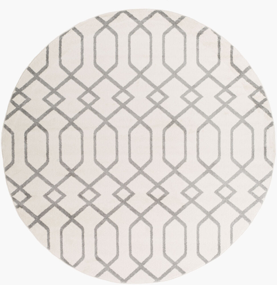 Horizon Machine Woven Rug — Cream/Slate