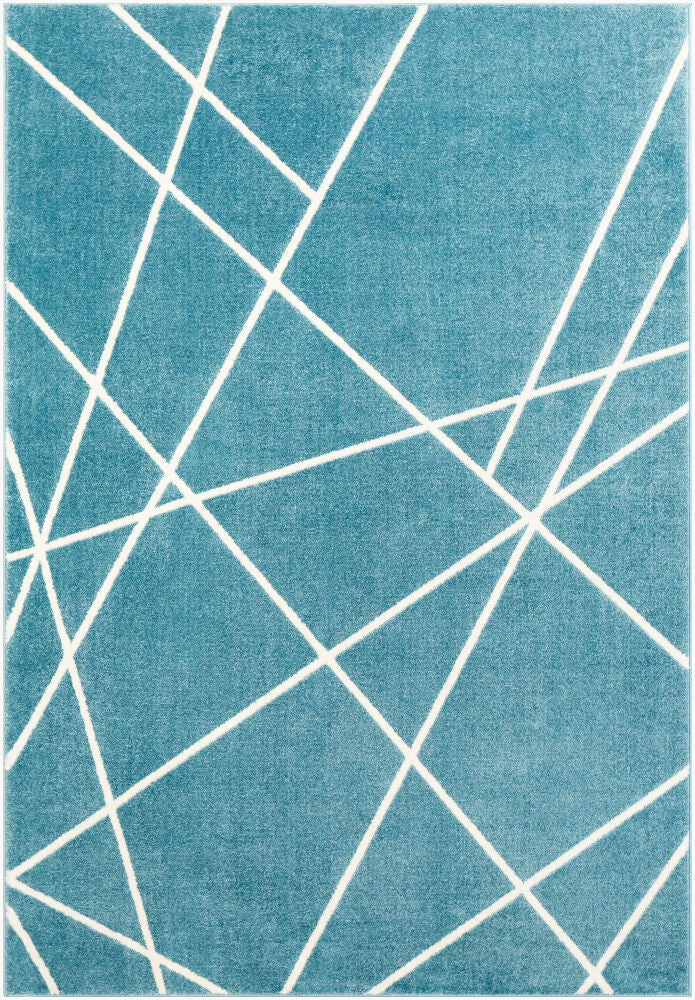 Horizon Machine Woven Rug — Cream/Denim