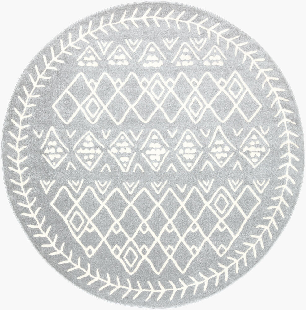 Horizon Machine Woven Rug — Cream/Slate