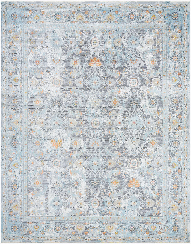 Hassler Machine Woven Rug — Charcoal/Dusty Sage