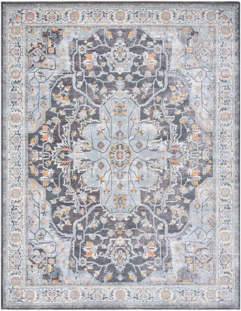 Hassler Machine Woven Rug — Black/Charcoal