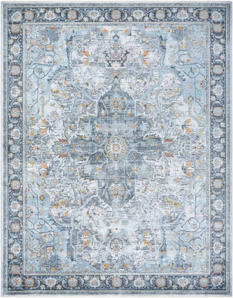 Hassler Machine Woven Rug — Charcoal/Dusty Sage