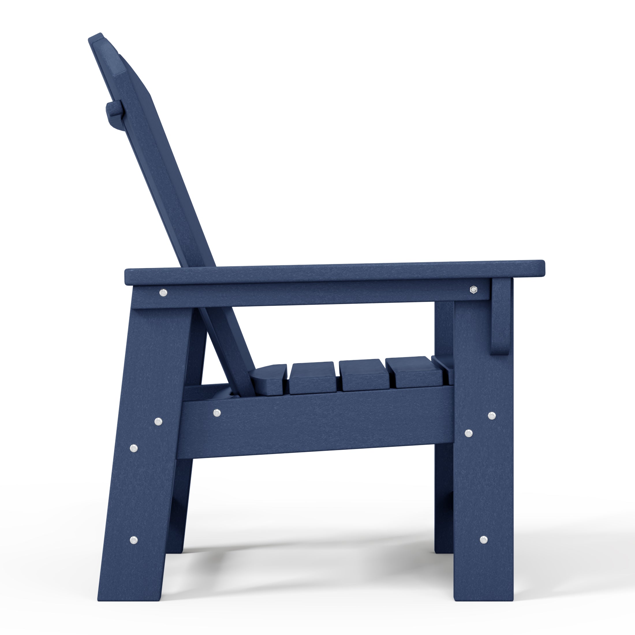 Tiny Terraces Kids' All-Weather Outdoor Poly Adirondack Chair Navy Blue Seahawk Designs Kids Adirondack Chairs