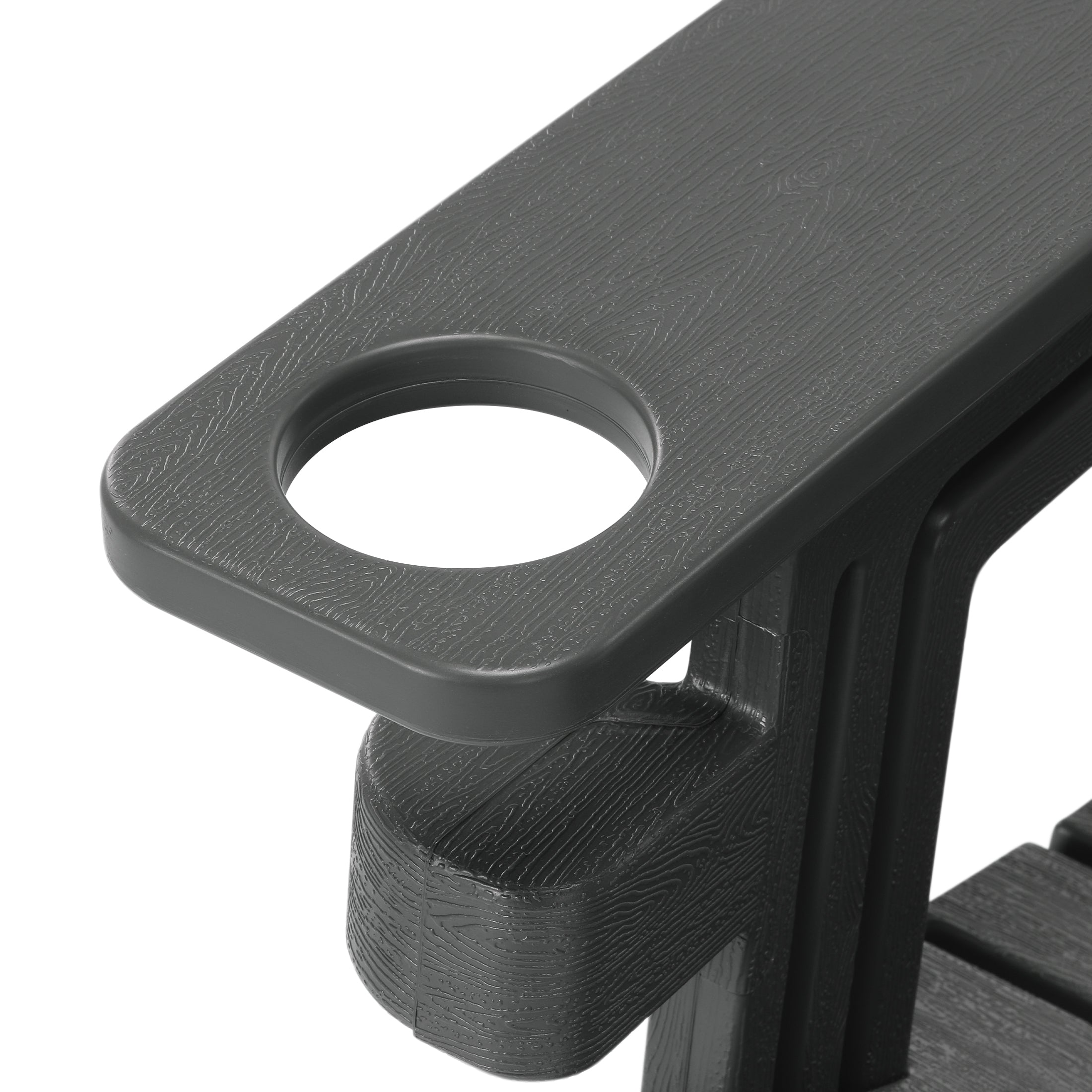 Set of Snap'n Lock Adirondack Chairs with Connecting Wedge Table (No Tools or Hardware) Seahawk Designs Adirondack Chairs
