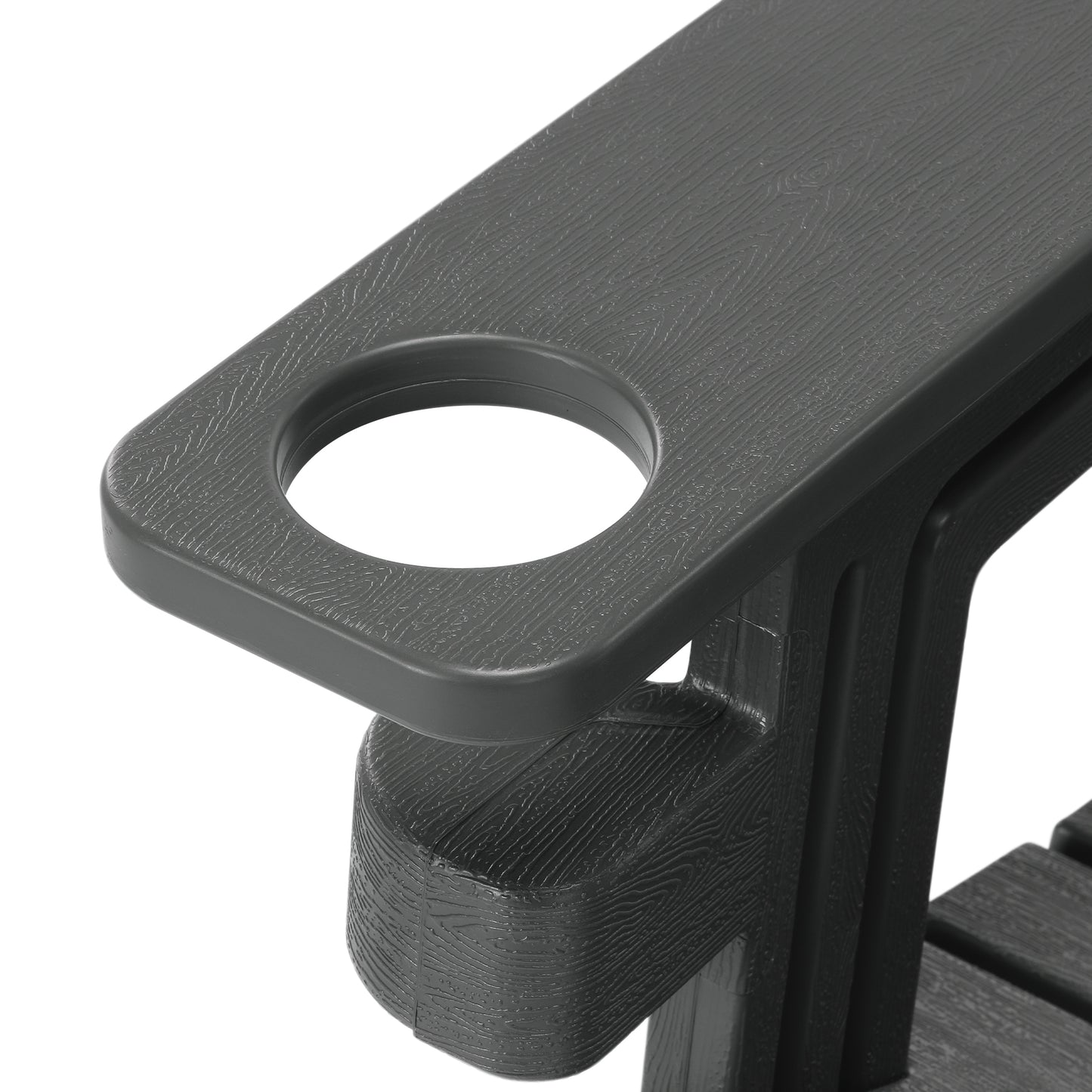 Set of Snap'n Lock Adirondack Chairs with Connecting Wedge Table (No Tools or Hardware) Seahawk Designs Adirondack Chairs