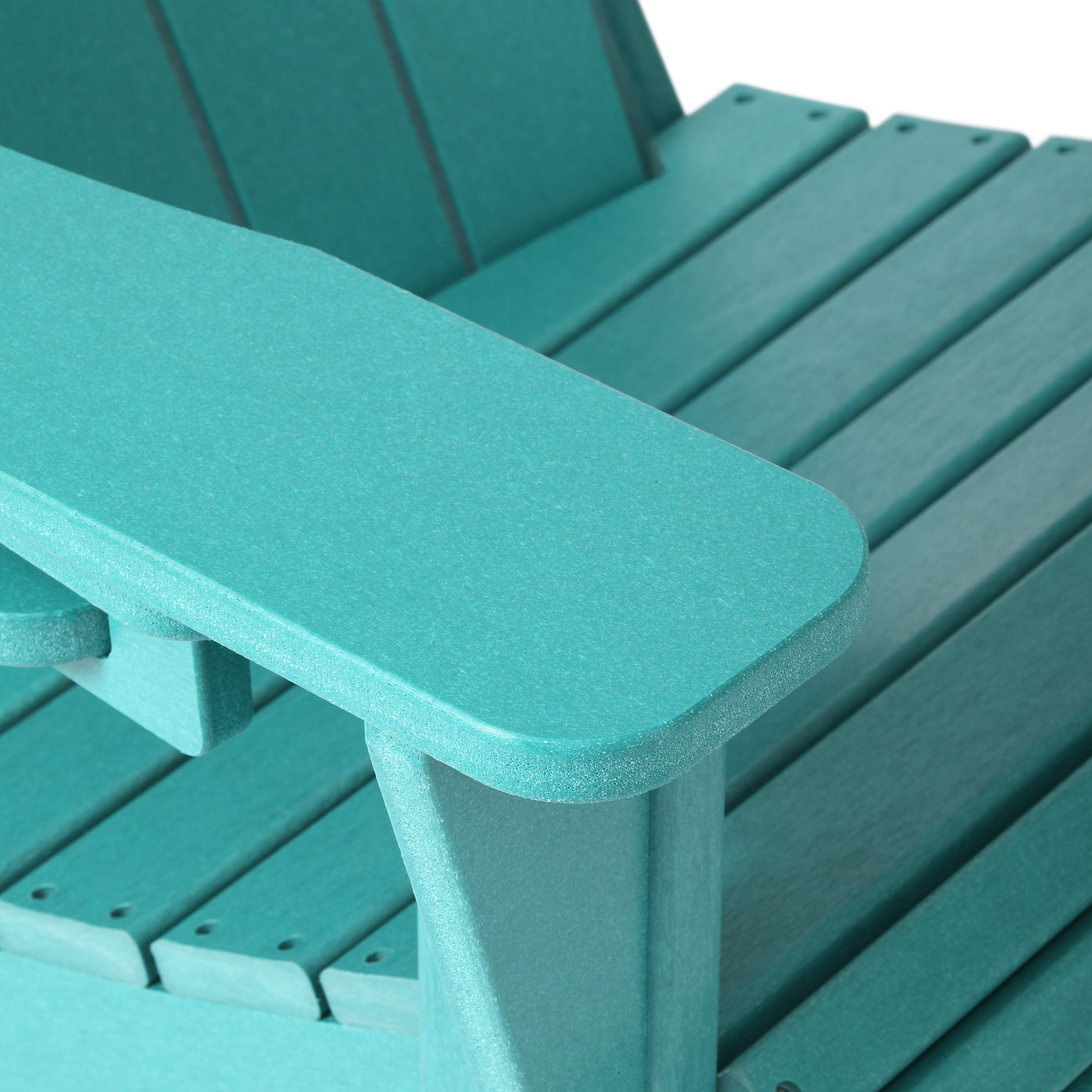 Tahoe All-Weather Outdoor Poly Adirondack Chair with Retractable Cup Holder Seahawk Designs Adirondack Chairs