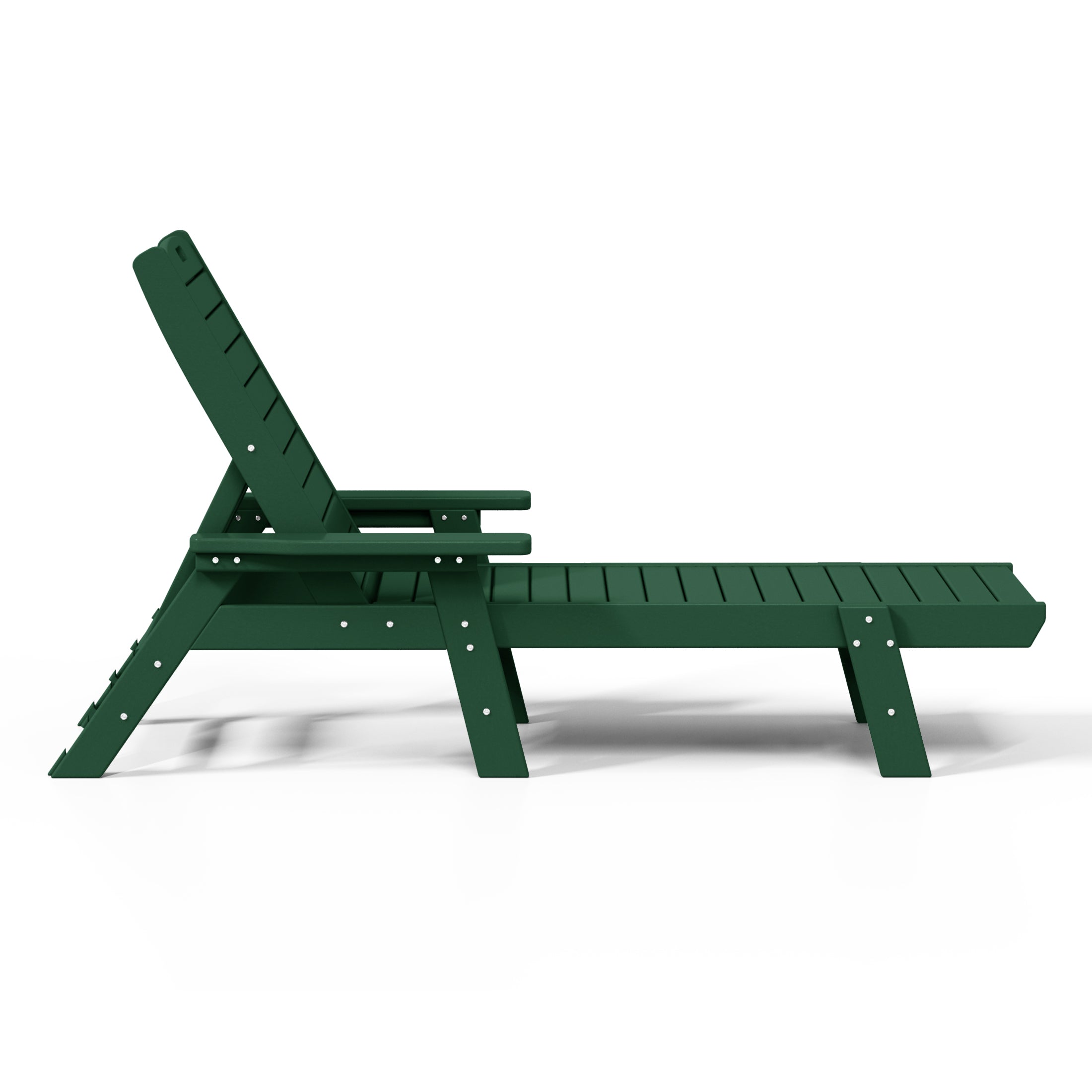 Santa Monica All-Weather Outdoor Reclining Sun Lounger with Arm Rests Dark Brown Seahawk Designs Patio Chaise Lounges