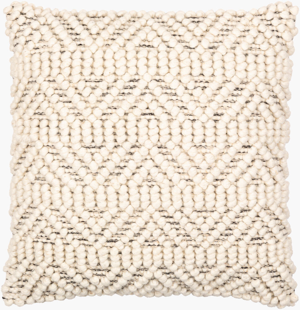 Hygge Accent Pillow — Black/Cream