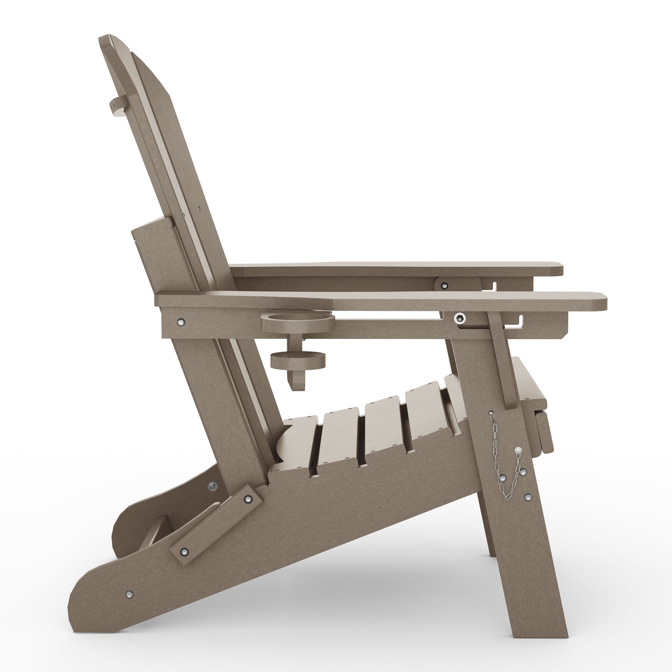 Chatham Folding Adjustable Adirondack Chair with Cup Holder and Hideaway Ottoman Weathered Wood Seahawk Designs Adirondack Chairs