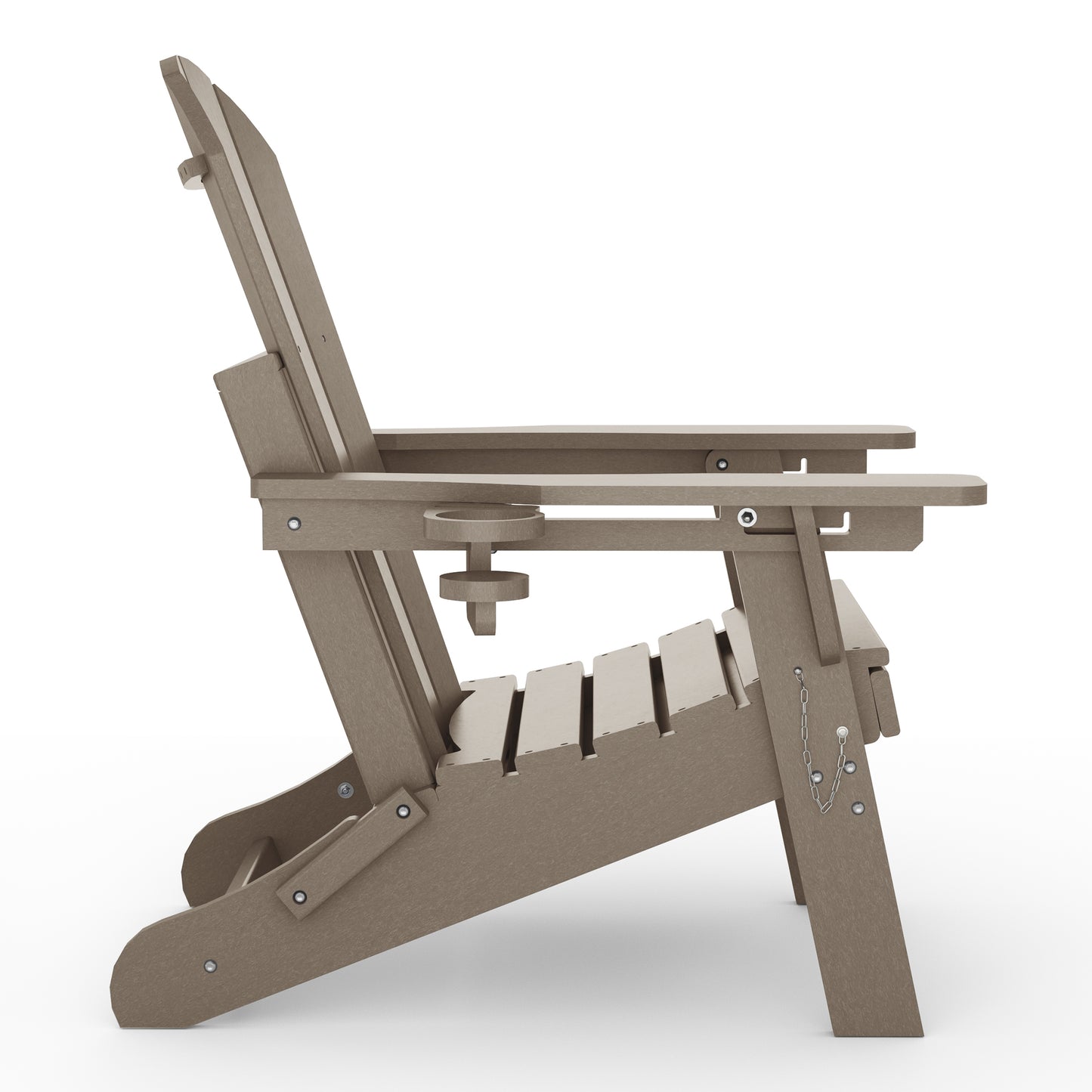 Chatham Folding Adjustable Adirondack Chair with Cup Holder and Hideaway Ottoman Weathered Wood Seahawk Designs Adirondack Chairs