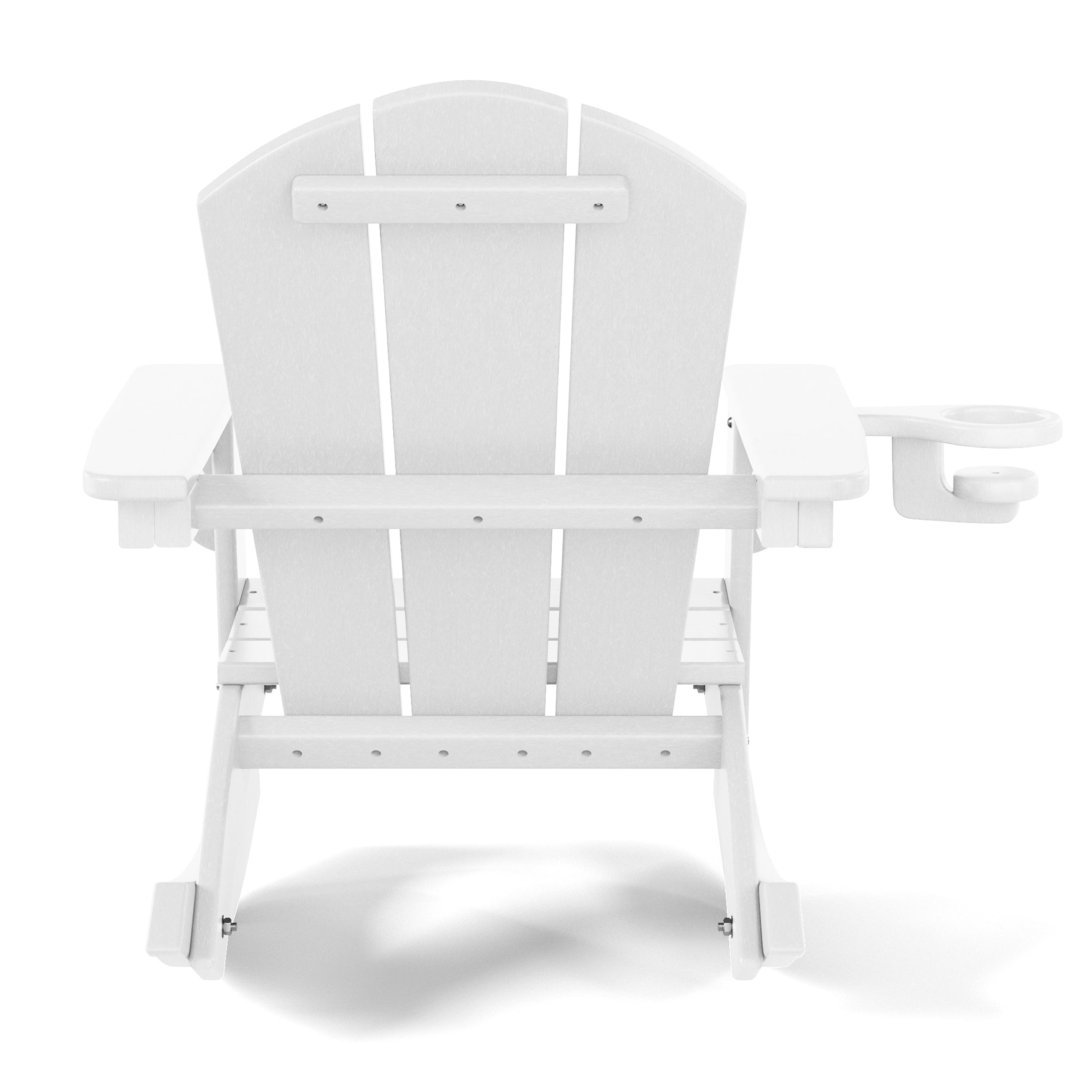 Tiny Terraces Kids Adirondack Rocking Chair with Cup Holder (Set of 2) Seahawk Designs Kids Patio Rocking Chairs