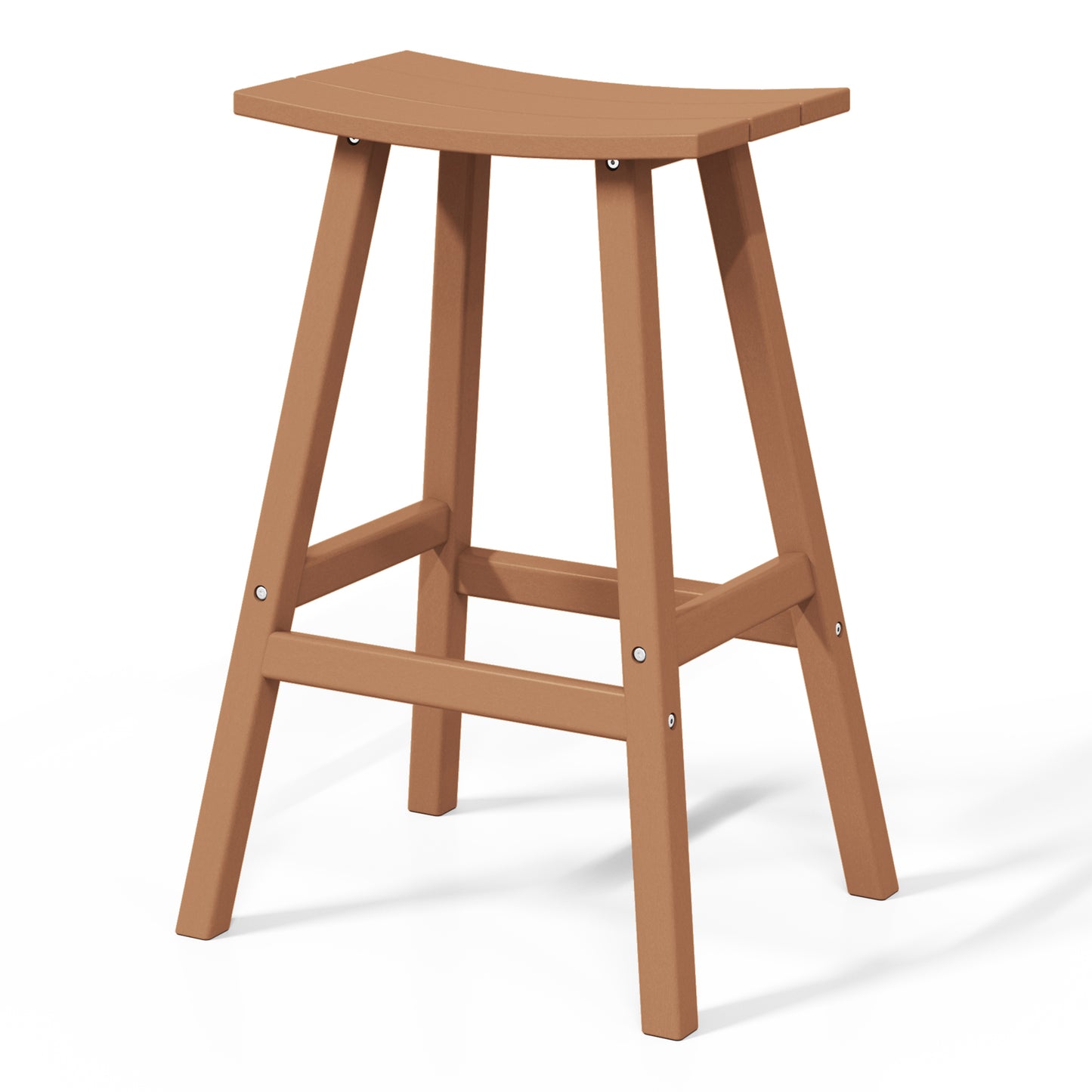 Stockholm All-Weather Outdoor Saddle Bar Stool (29" Height) Seahawk Designs Patio Bar & Counter Stools