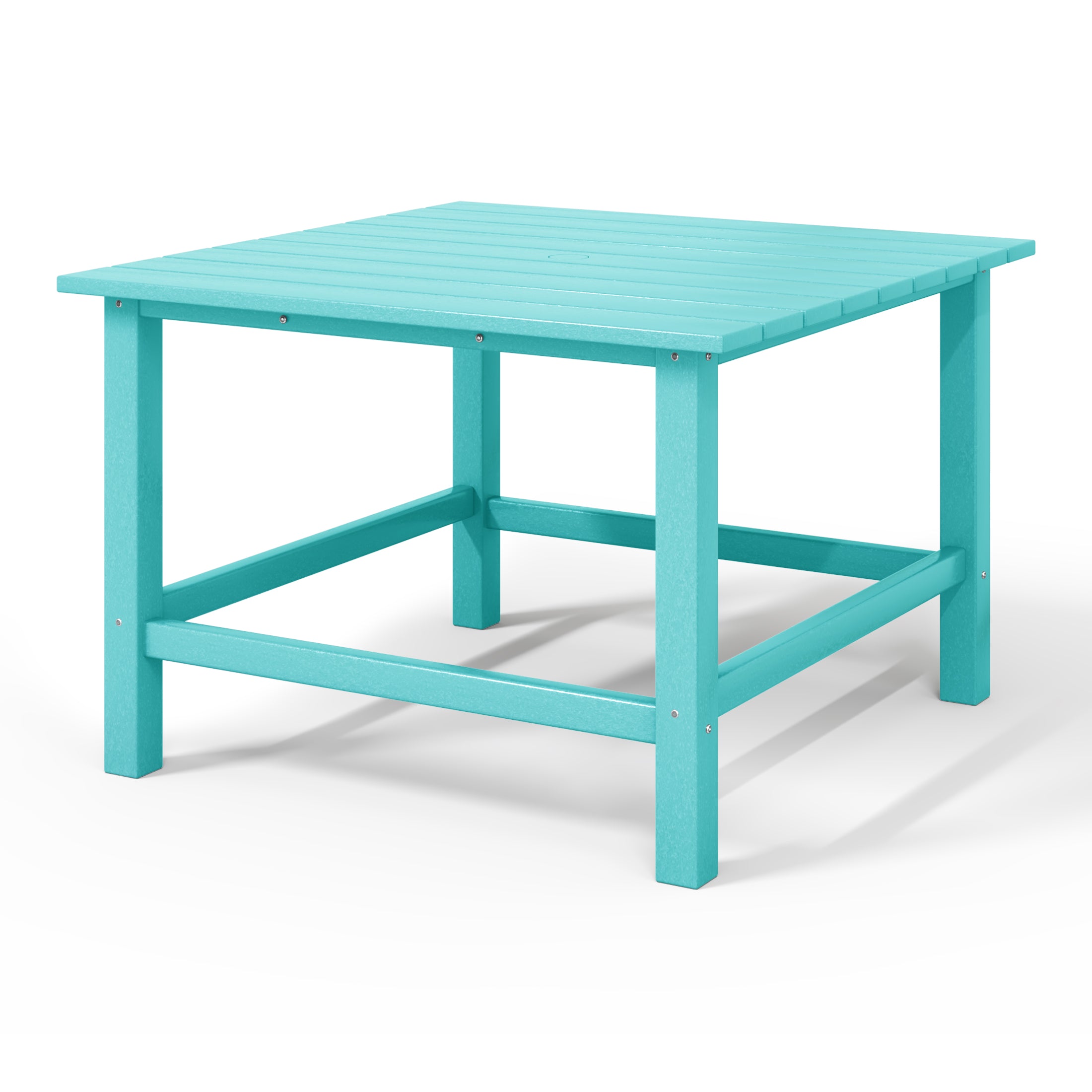 Tiny Terraces Kids' All-Weather Outdoor Square Dining Table (31" Top) Seahawk Designs Kids Patio Dining Tables