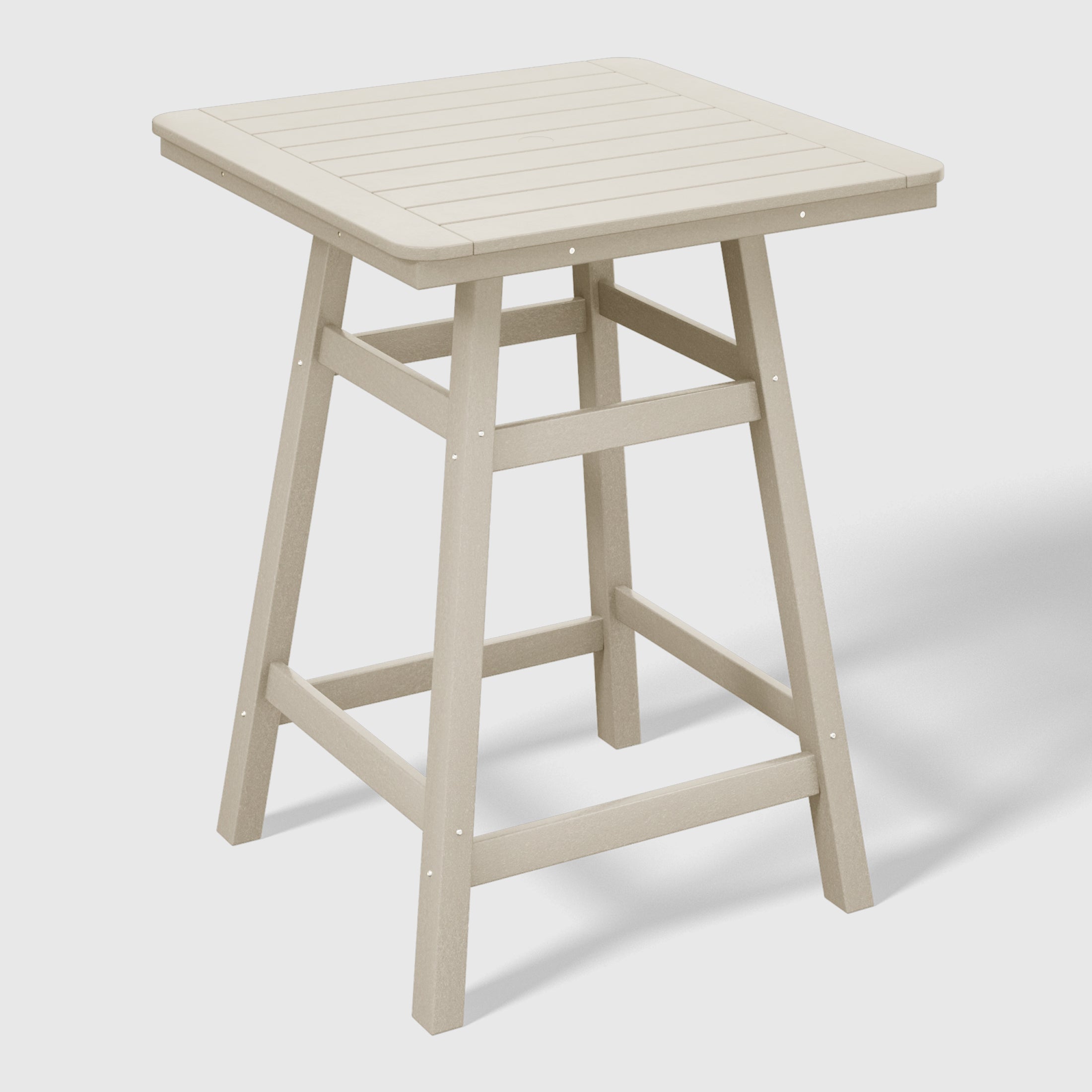 Stockholm All-Weather Outdoor Square Counter Table (31" Top) Sand Seahawk Designs Patio Bar Tables