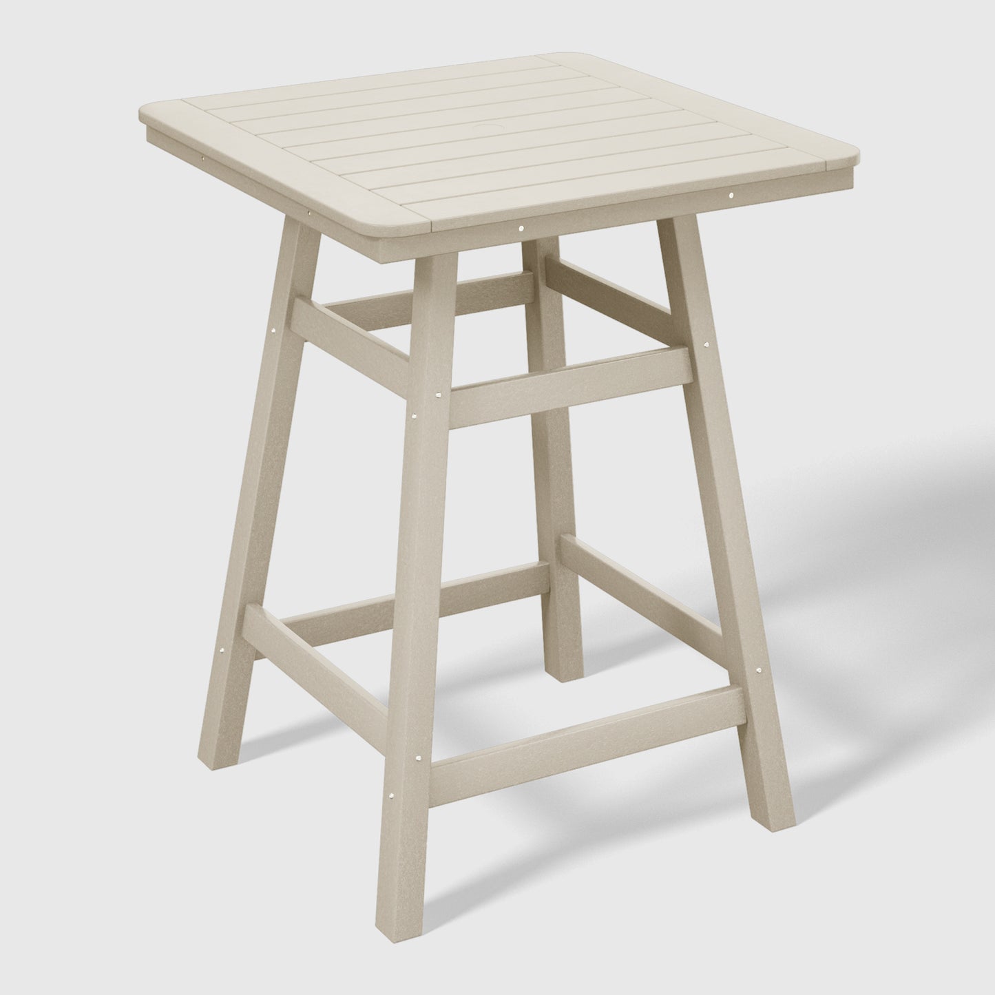 Stockholm All-Weather Outdoor Square Counter Table (31" Top) Sand Seahawk Designs Patio Bar Tables