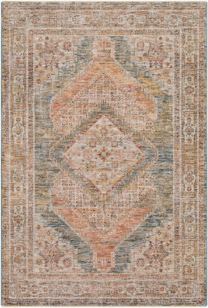 Naila Machine Woven Rug — Dark Blue/Light Sage