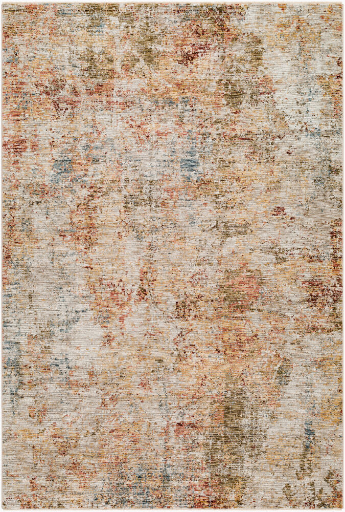 Naila Machine Woven Rug — Light Sage/Mustard
