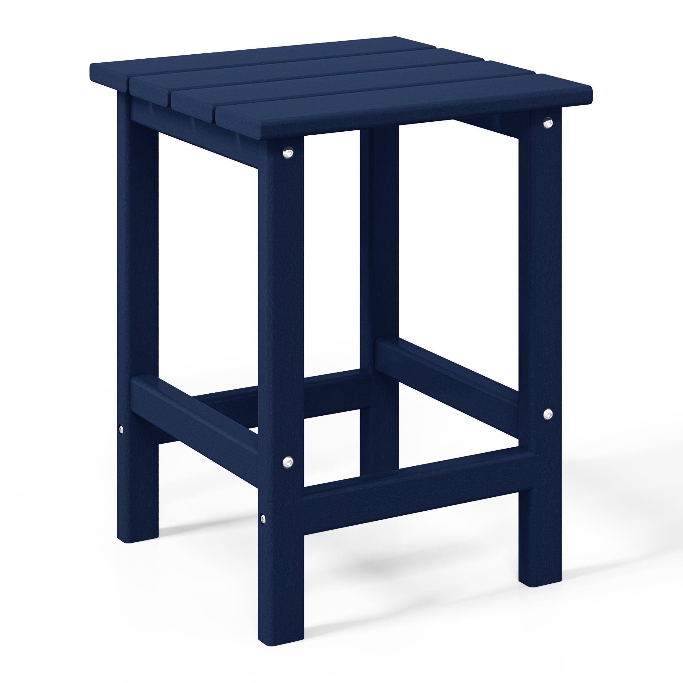 Tuscany All-Weather Outdoor Side Table (18" Height) Navy Blue Seahawk Designs Patio Side Tables