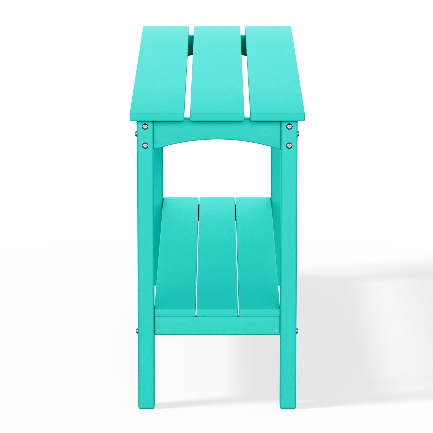 Tuscany All-Weather Outdoor Two Shelf Patio Bar Console Table (55" Wide) Seahawk Designs Outdoor Console Tables